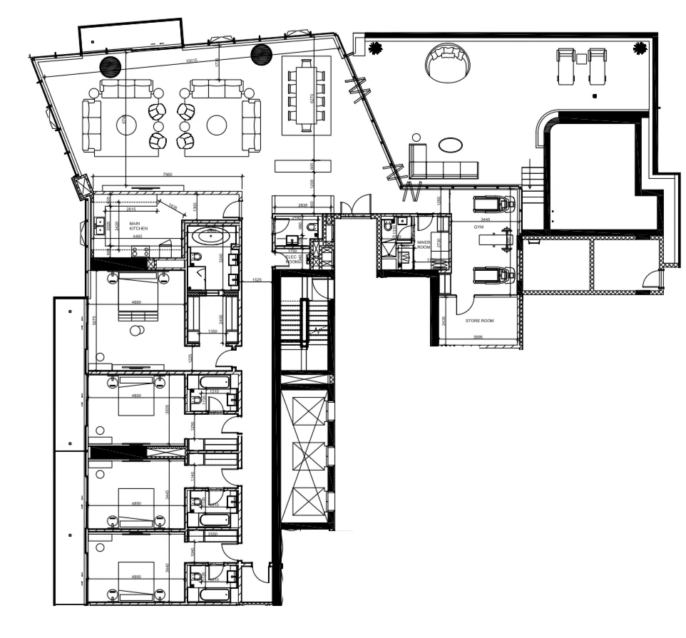 Me Do Re 2 4 bed floor plan, 5,832 sqft