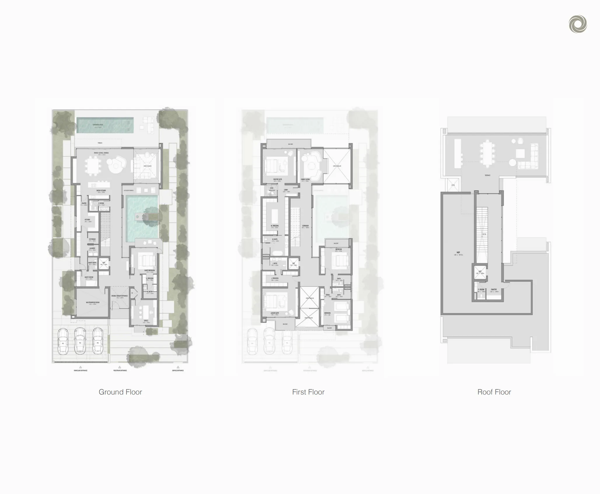 Cedarwood Estates South 5 bed floor plan, 17,538 – 18,091 sqft