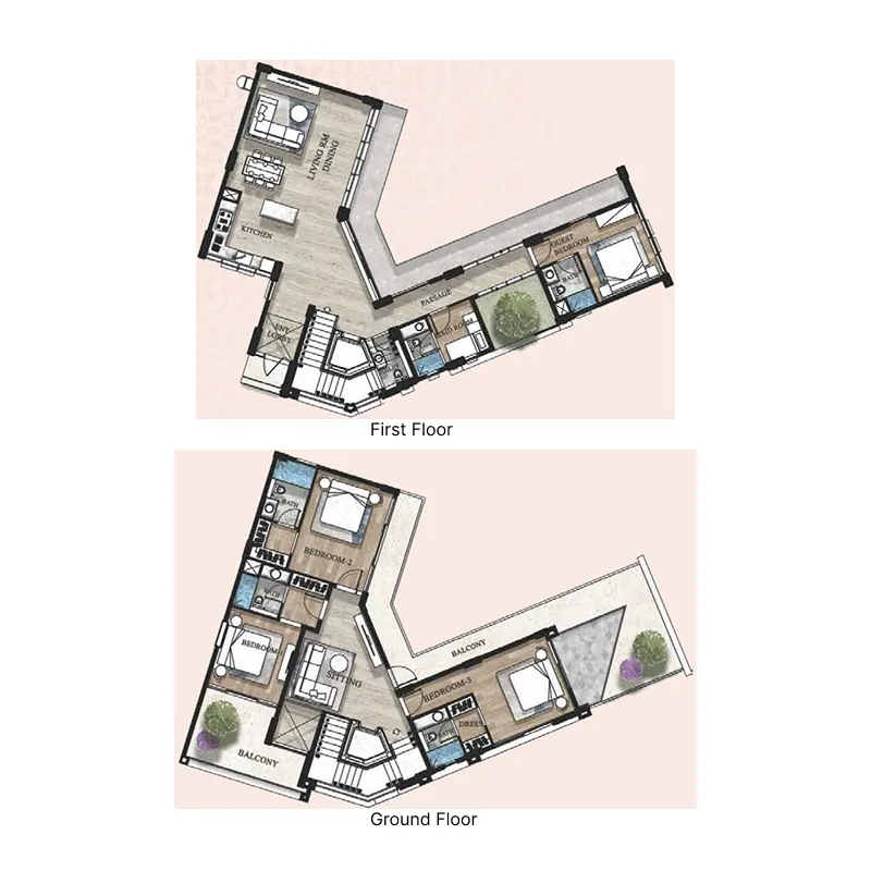 Terva Homes 4 bed floor plan, 6,666 sqft