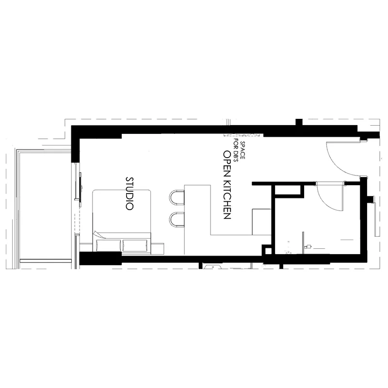 Living Legends Phase 5 Studio floor plan, 495 sqft