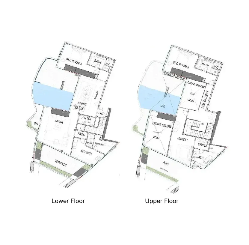 Safa One de Grisogono 3 bed floor plan, 4,180 sqft
