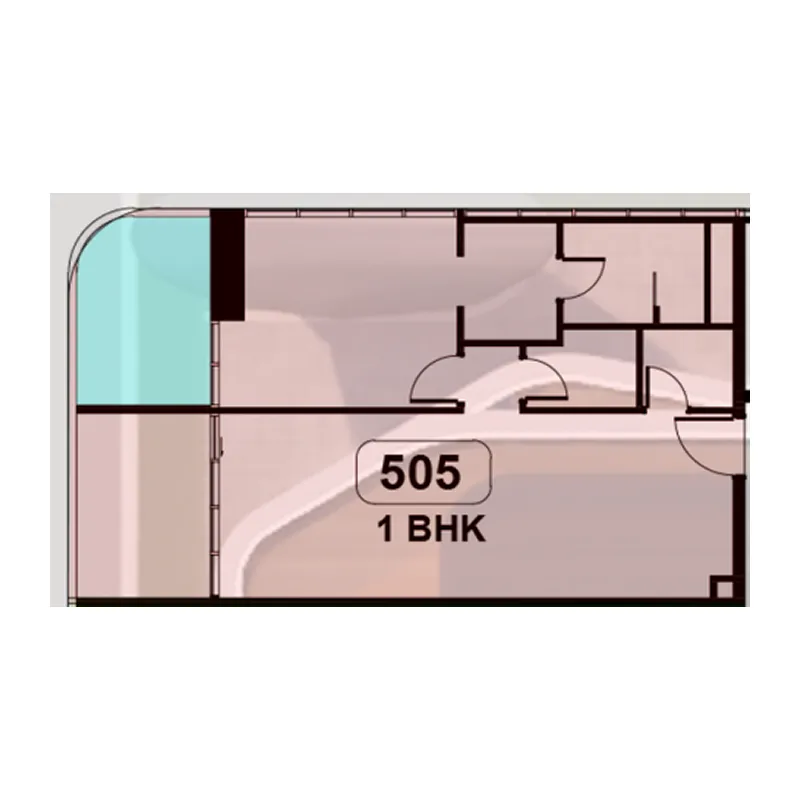 Samana Ibiza 3 bed floor plan, 1,329 sqft