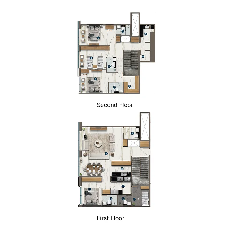 Aeternitas 4 bed floor plan, 2,725 sqft
