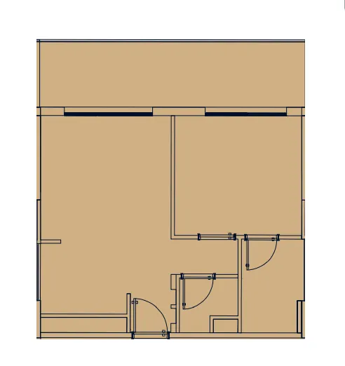 Azizi Venice 1 bed floor plan, 724 sqft