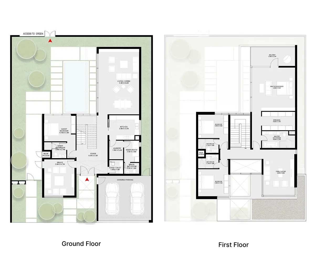 Masaar 3 Laura 4 bed floor plan, 4,356 sqft