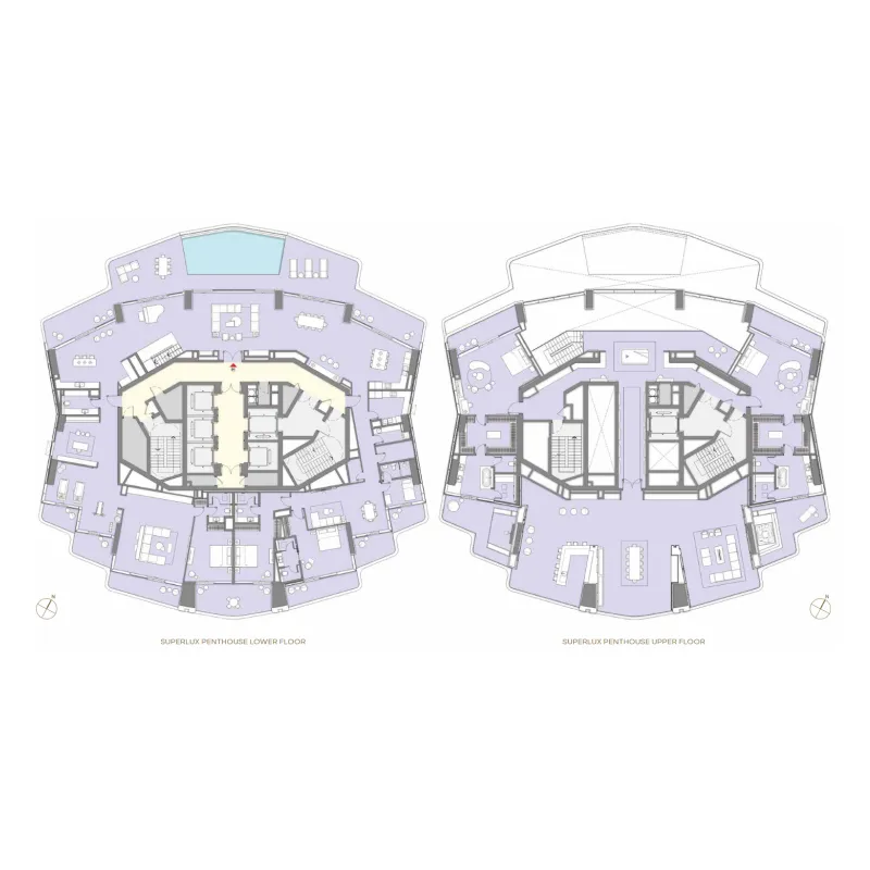 LIV Lux 5 bed floor plan, 15,270 sqft