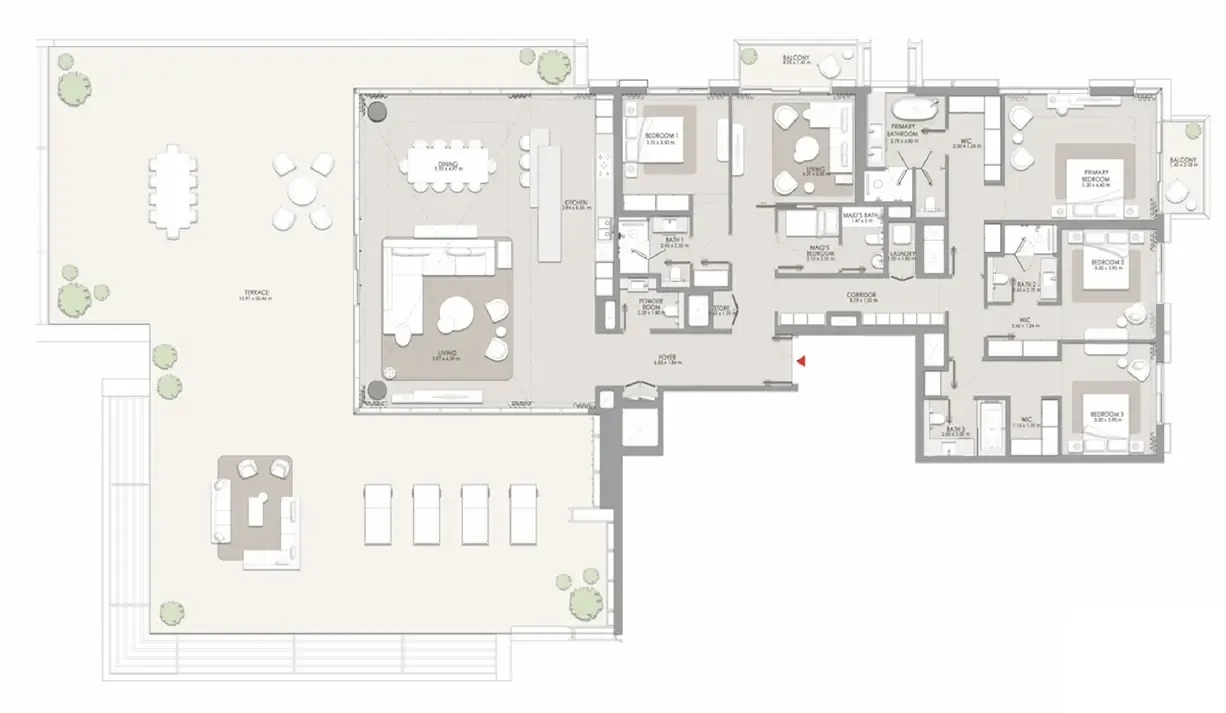 City Walk Crestlane 4 bed floor plan, 6,292 sqft