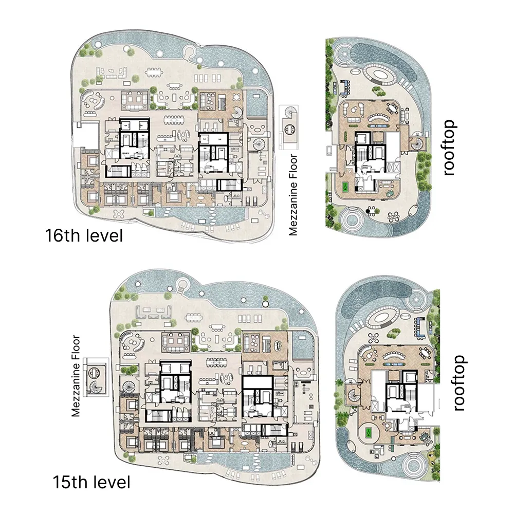 Casa AHS 6 bed floor plan, 32,000 – 40,274 sqft
