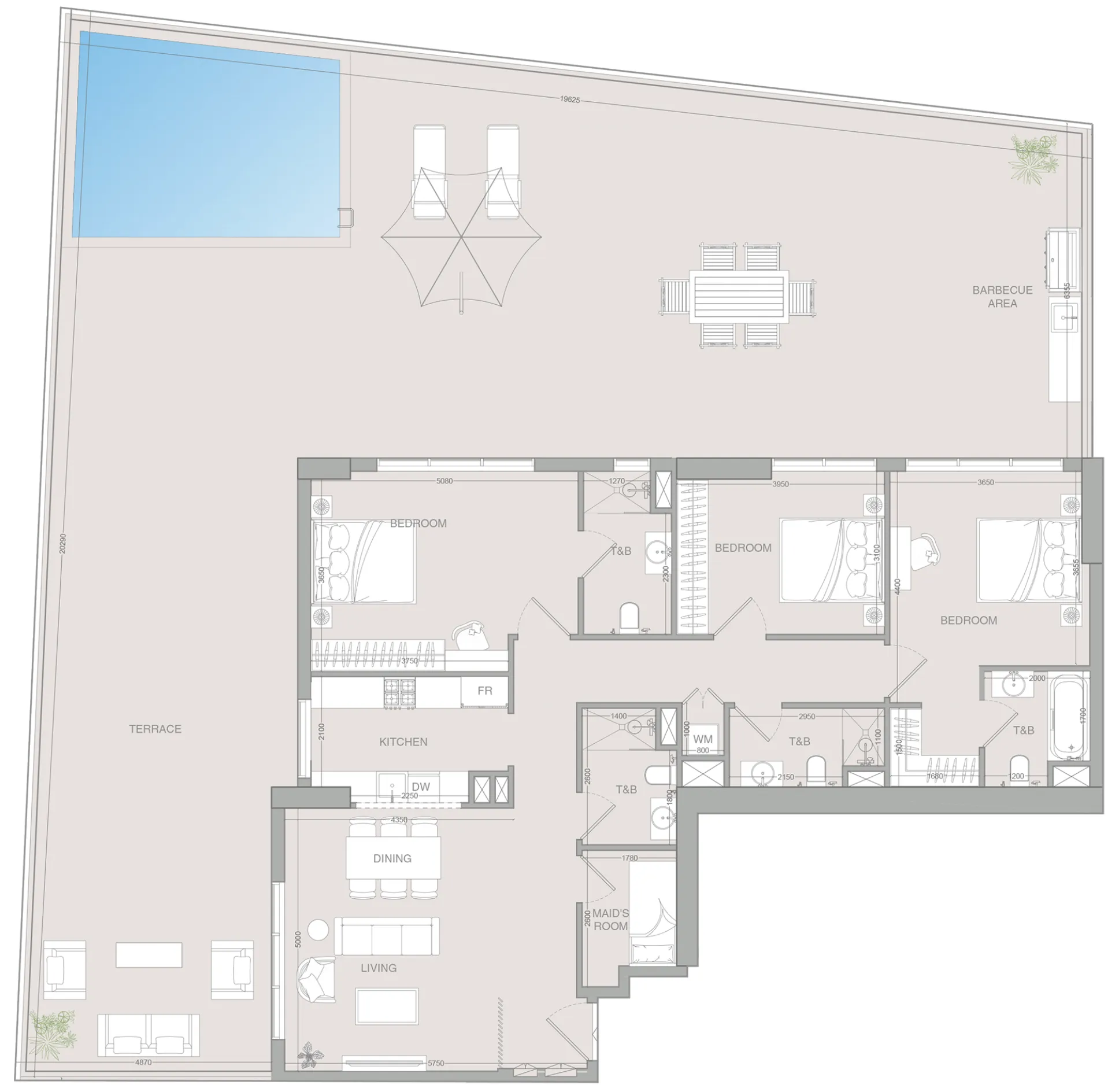 V1STARA House 2 3 bed floor plan, 3,597 sqft