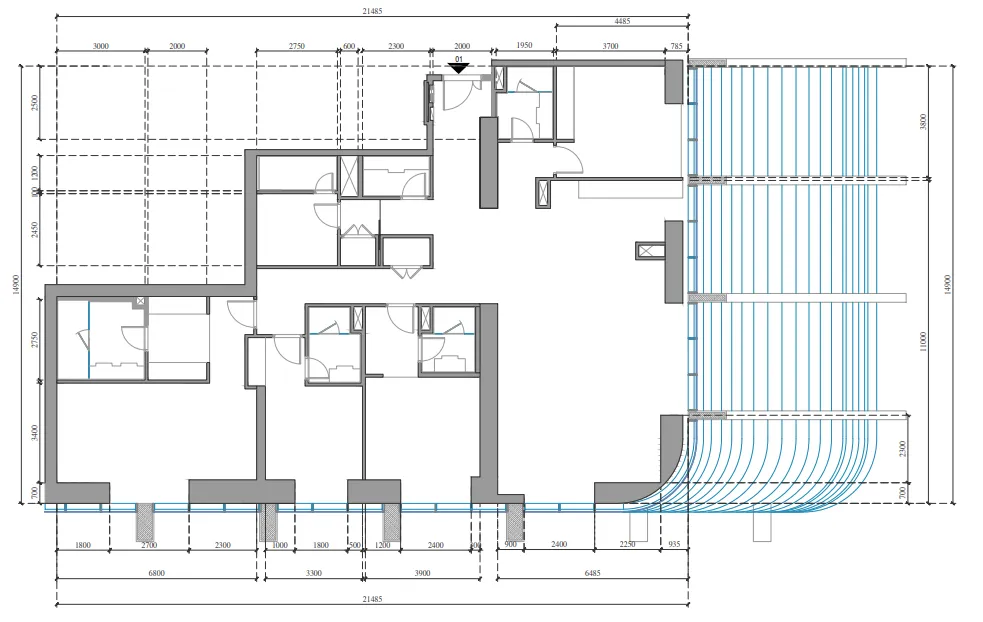 Tiger Sky Tower 4 bed floor plan, 2,651 sqft