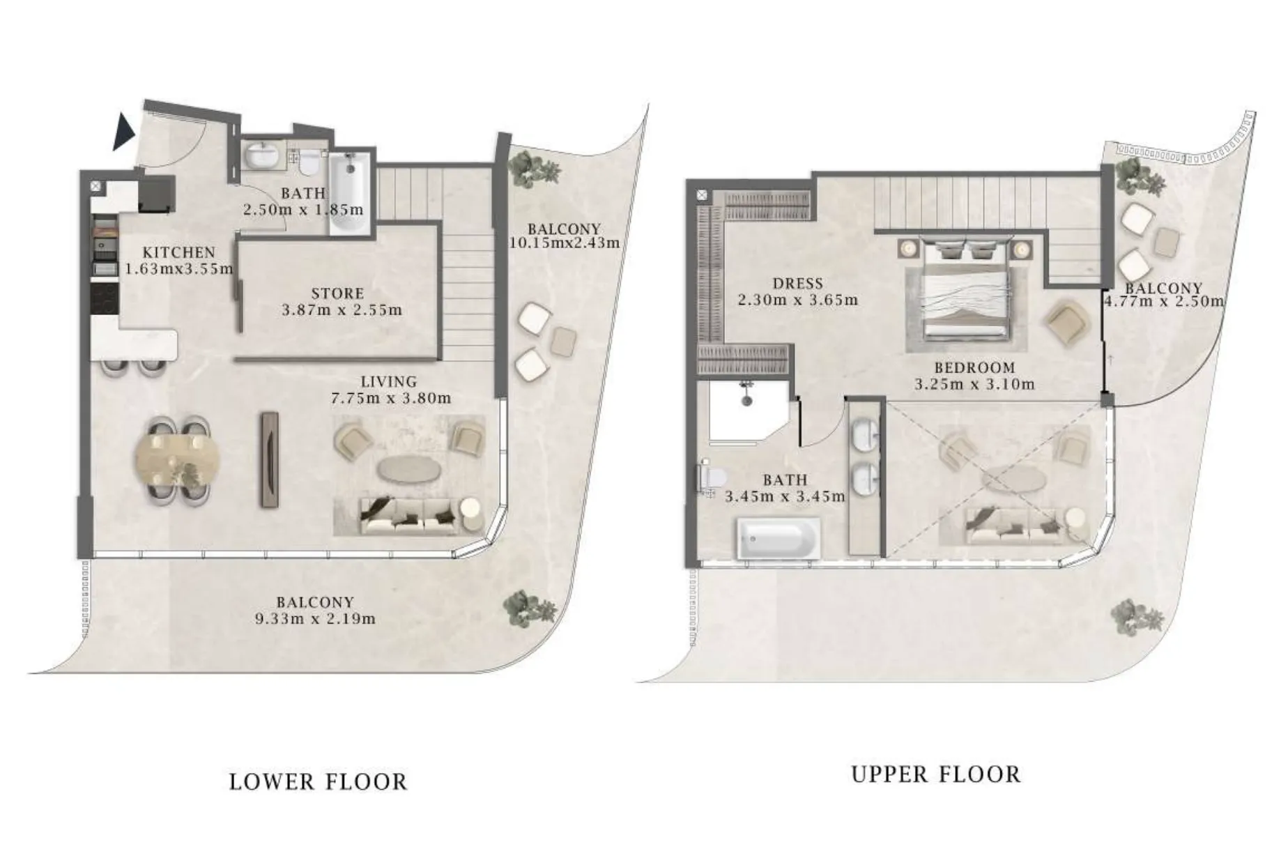 Arthouse Residences by Cledor 1 bed floor plan, 1,698 sqft