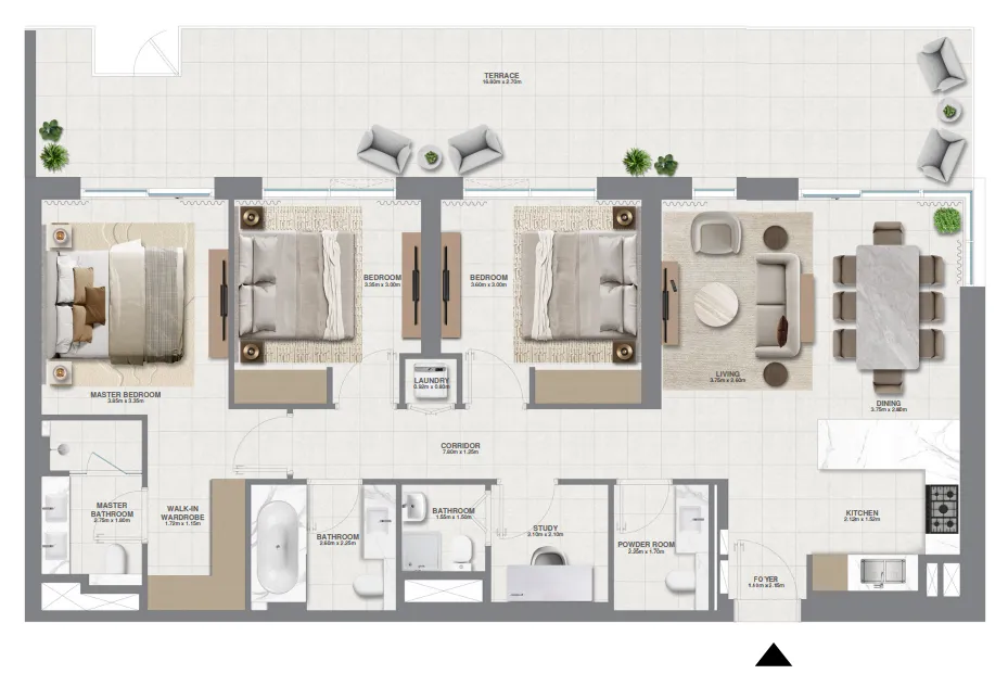 Golf Meadow 3 bed floor plan, 1,854 sqft