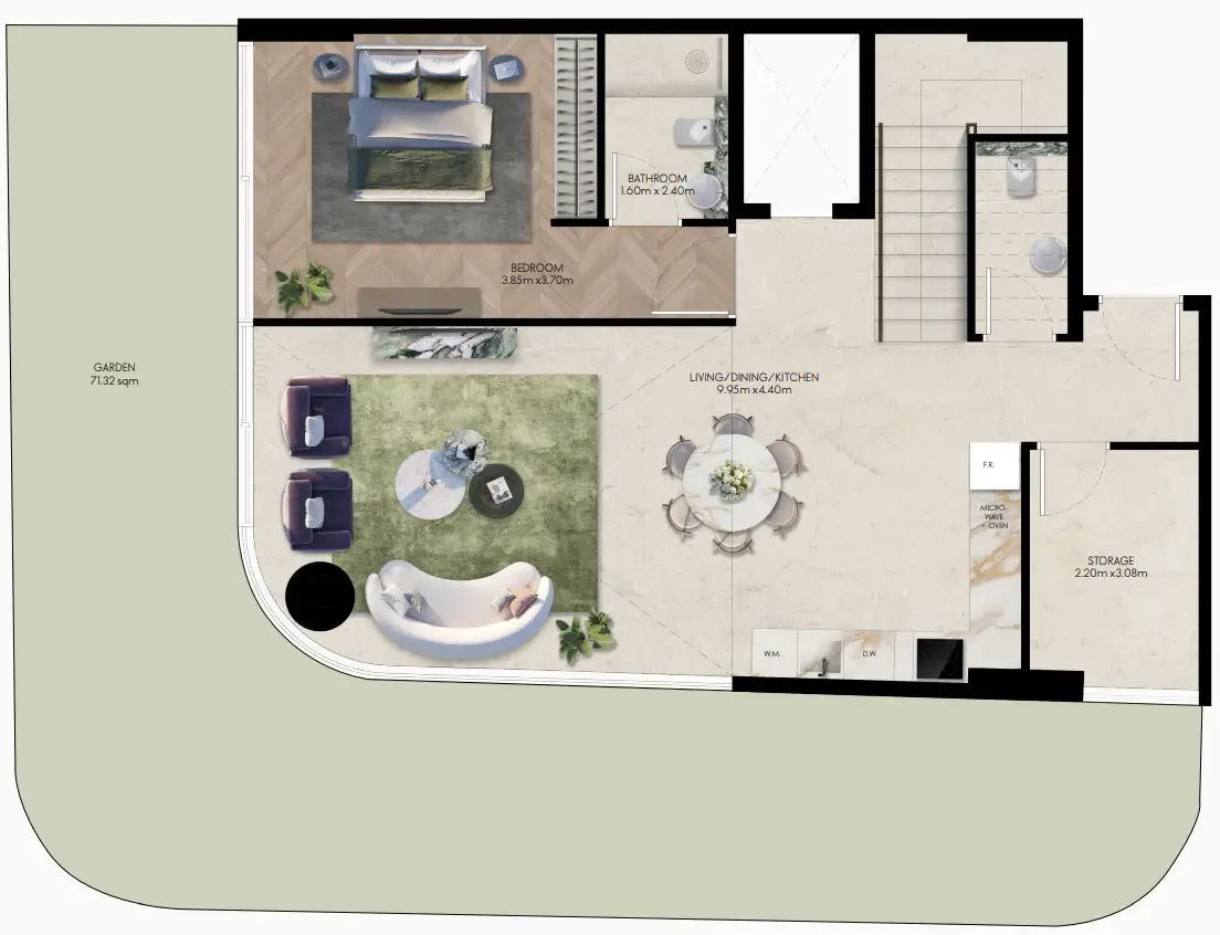 Elle Residences 3 bed floor plan, 2,760 sqft