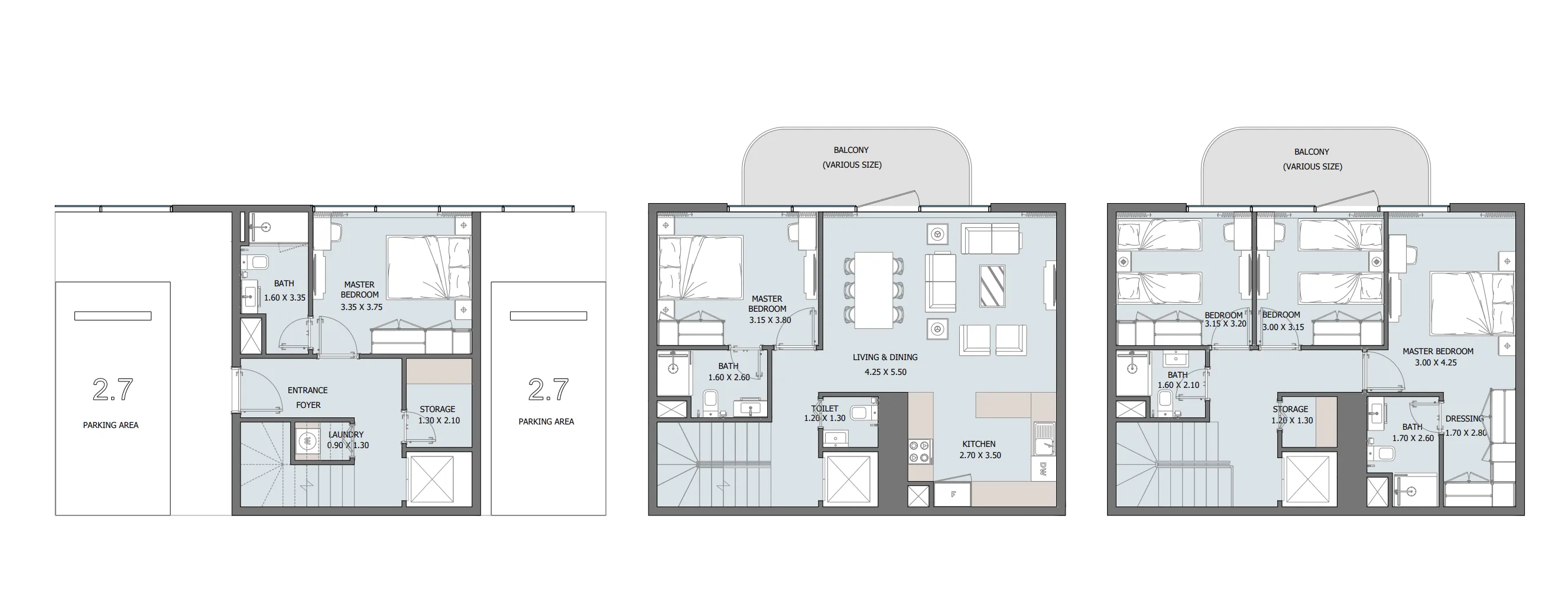 Reportage Tower 5 bed floor plan, 2,082 sqft