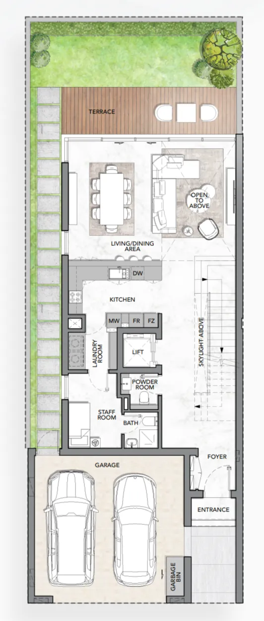 The Watercrest 3 bed floor plan, 3,916 sqft