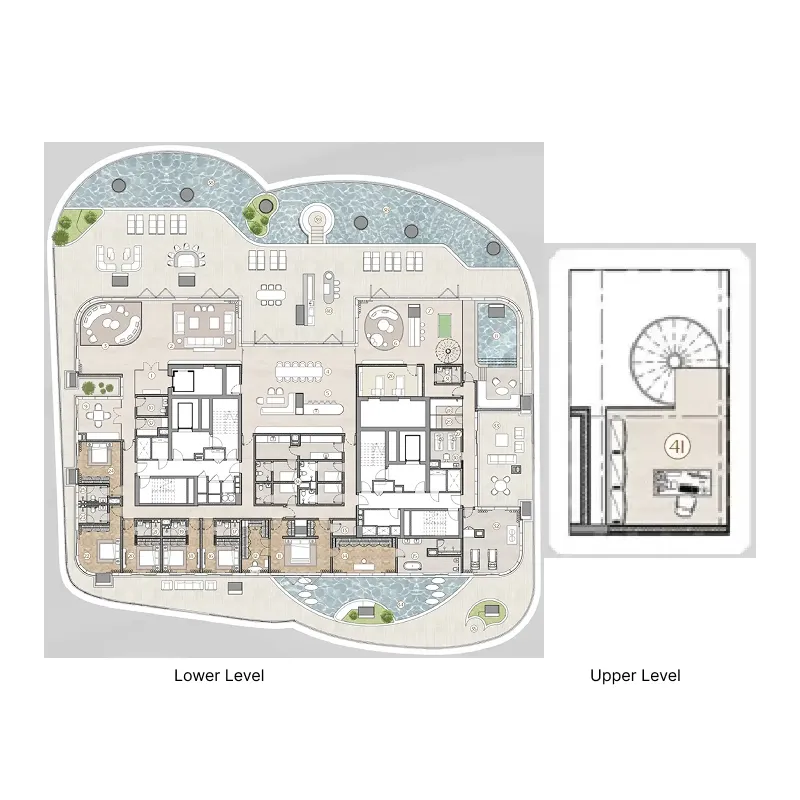 Casa AHS 6 bed floor plan, 21,276 sqft