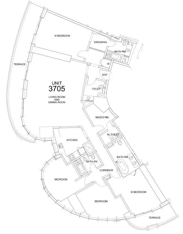 Damac Towers by Paramount 4 bed floor plan, 2,801 sqft