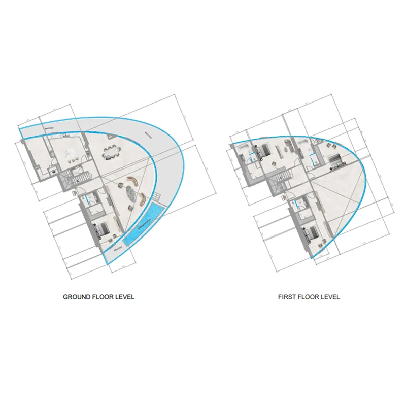 Orchid Towers Phase 1 4 bed floor plan, 4,520 sqft