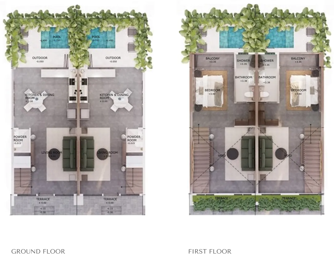 The One 1 bed floor plan, 775 sqft