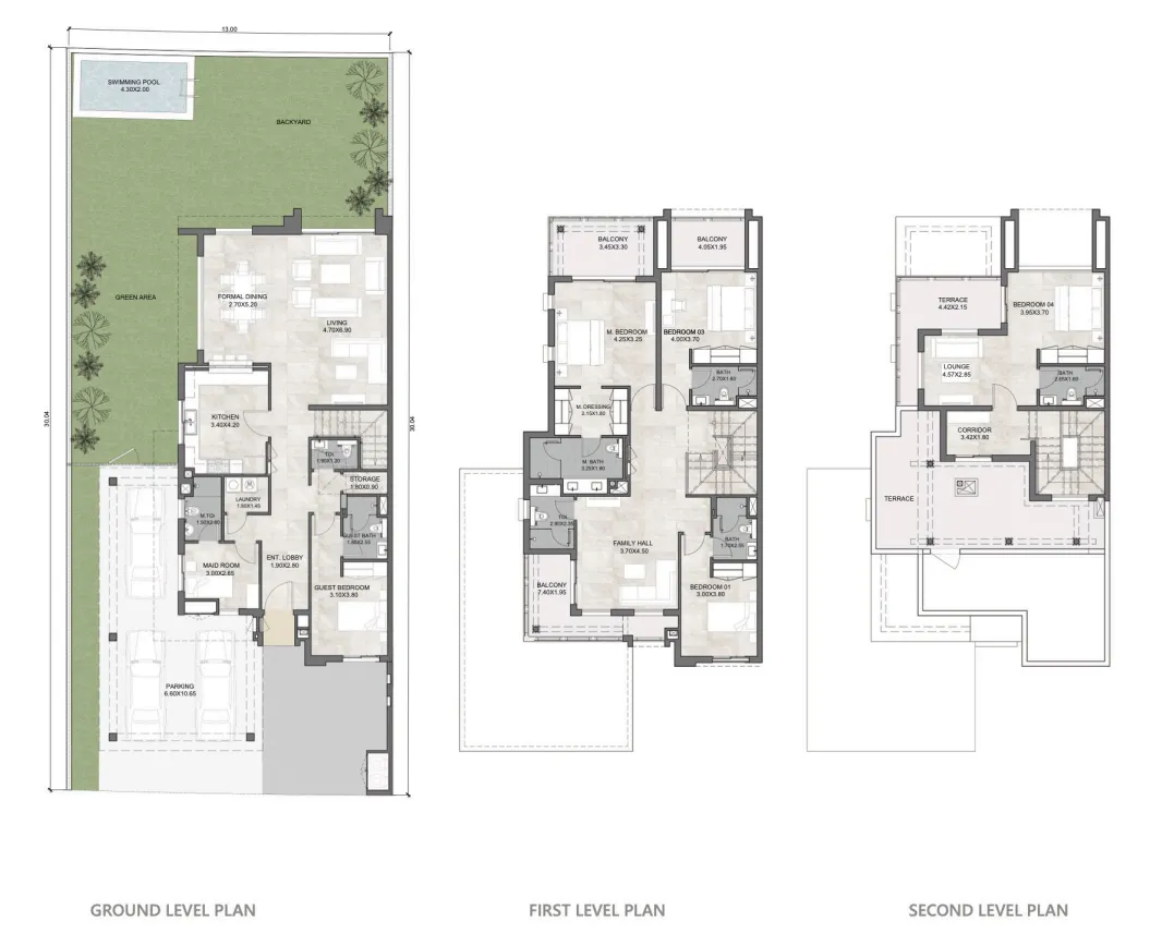Hayat 6 5 bed floor plan, 4,950 sqft