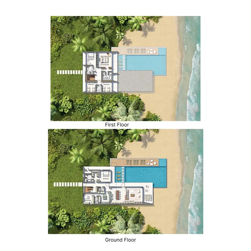 The Heart of Europe - Germany Island 5 bed floor plan, 10,997 sqft