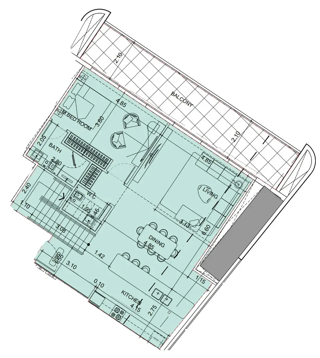 Vision Iconic 5 bed floor plan, 2,556 sqft
