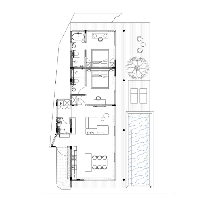 Lyvin Melasti 2 bed floor plan, 2,099 sqft