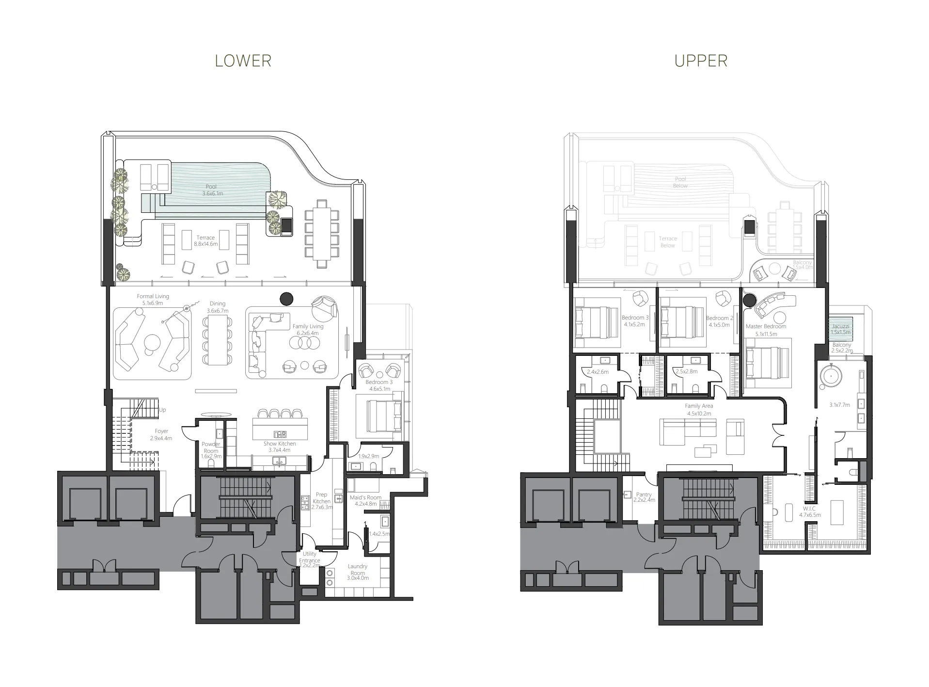 The Alba Residences by Omniyat 4 bed floor plan, 3,768 – 7,376 sqft