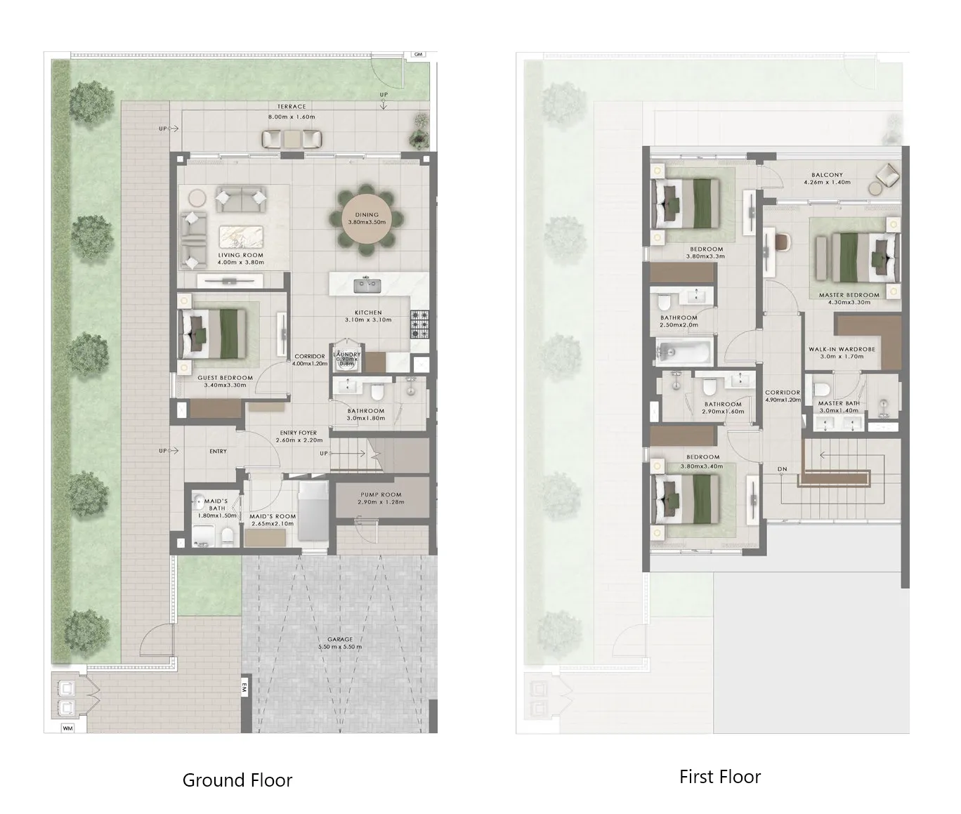 Equiterra 2 4 bed floor plan, 2,467 sqft