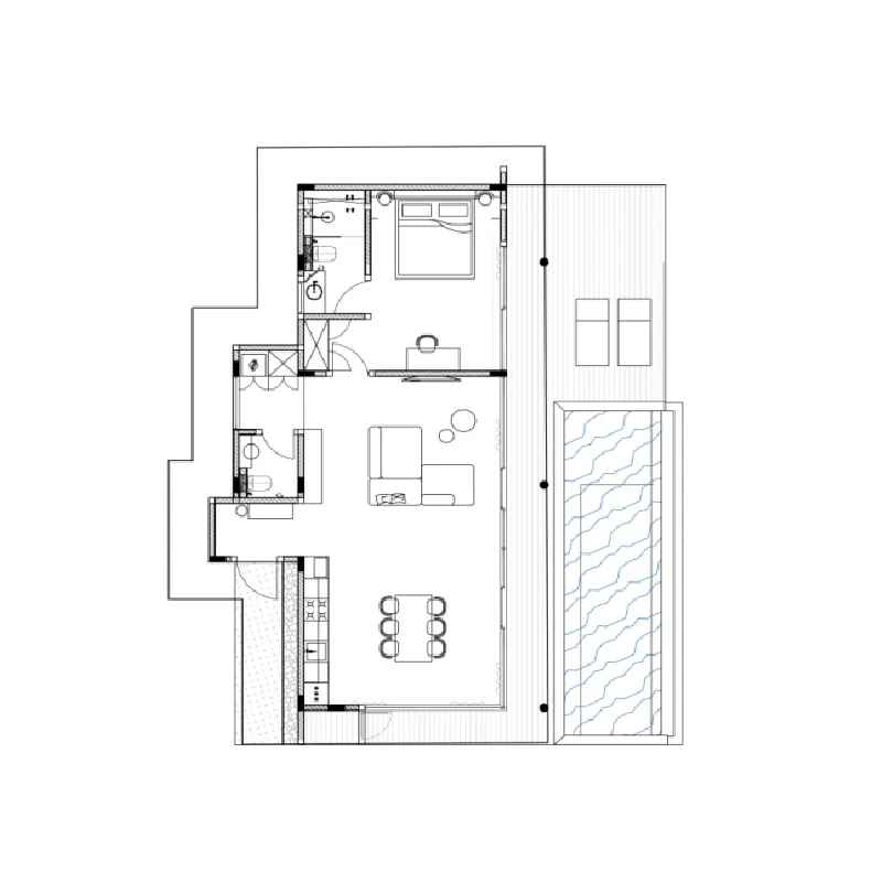 Lyvin Melasti 1 bed floor plan, 1,625 sqft