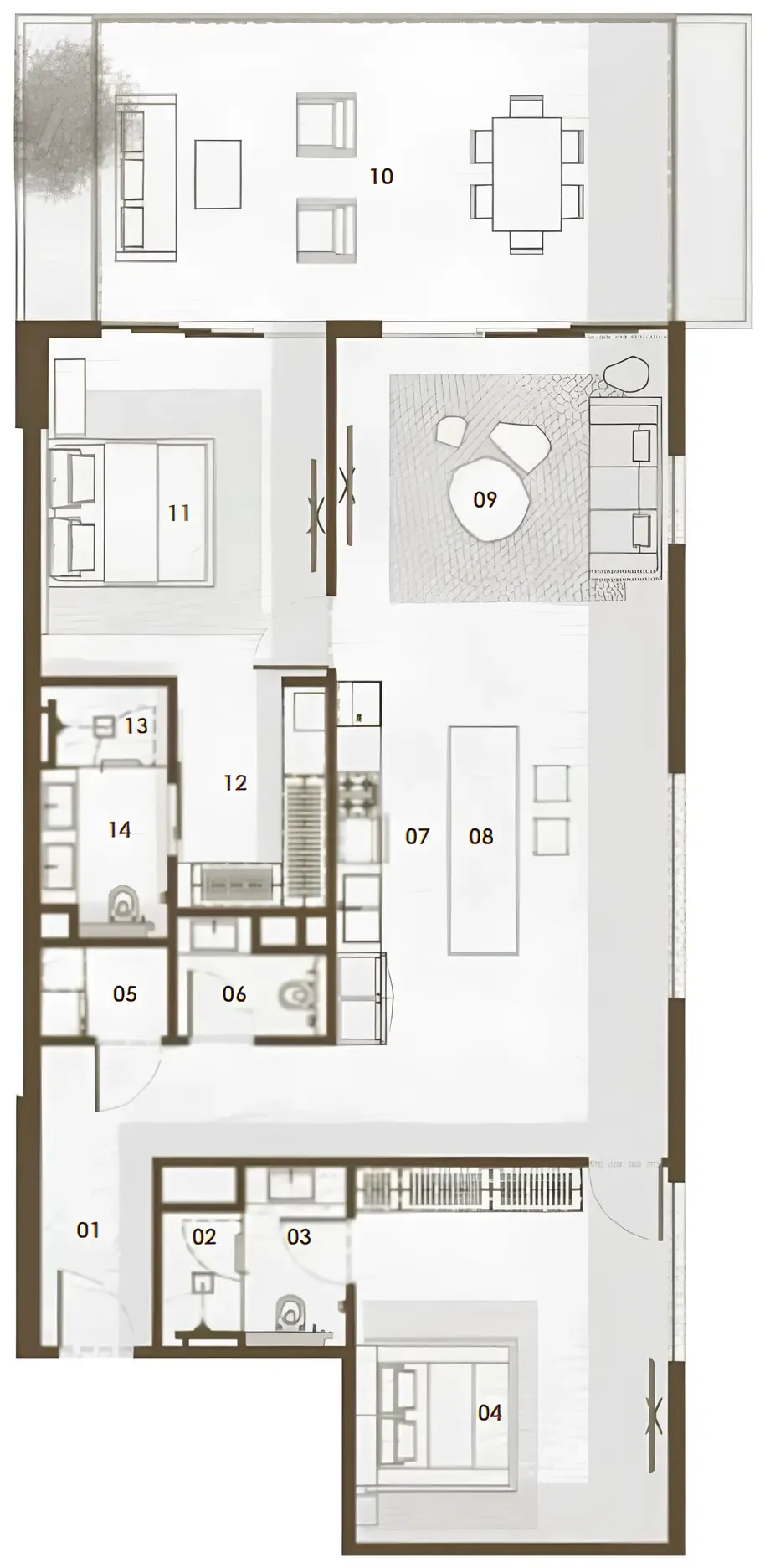 Keturah Reserve 2 bed floor plan, 1,805 – 3,755 sqft
