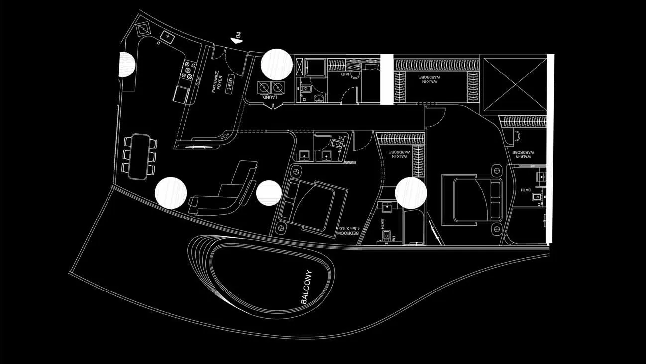 Bugatti Residences by Binghatti 2 bed floor plan, 2,895 sqft