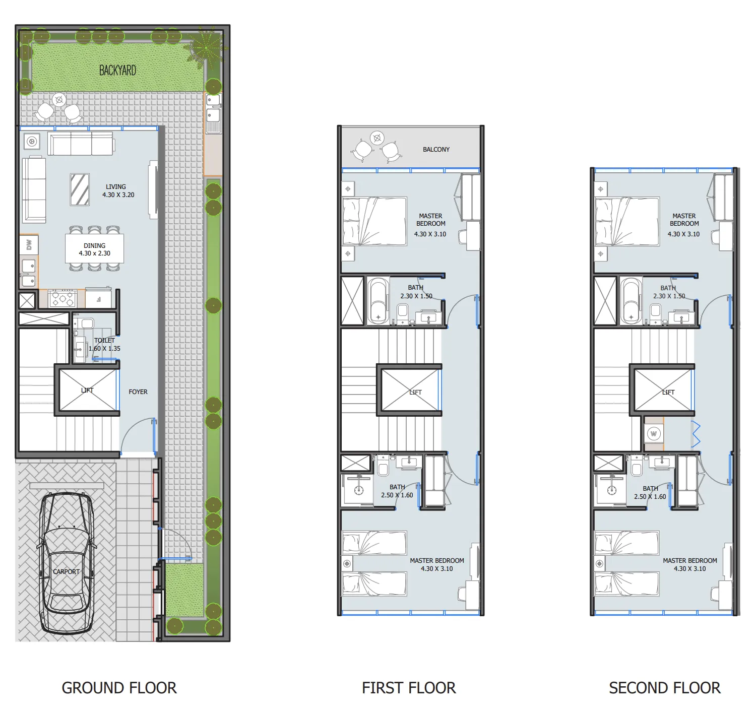 Verdana III 4 bed floor plan, 2,278 – 2,943 sqft