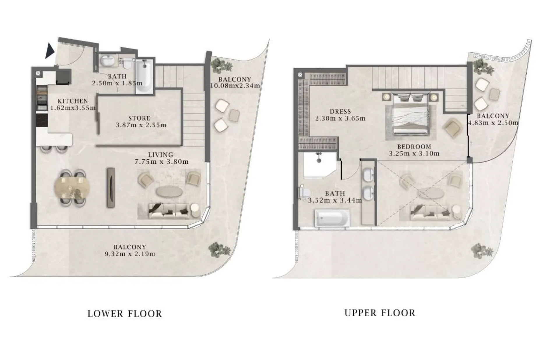 Arthouse Residences by Cledor 1 bed floor plan, 1,700 sqft
