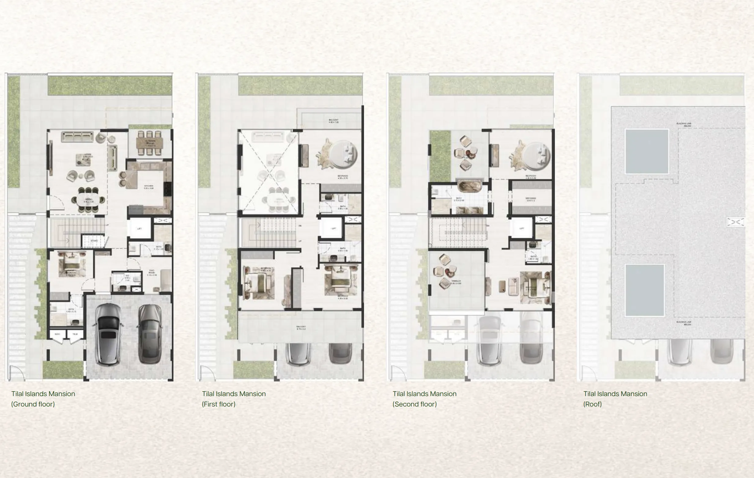 Tilal Binghatti 6 bed floor plan, 4,162 sqft