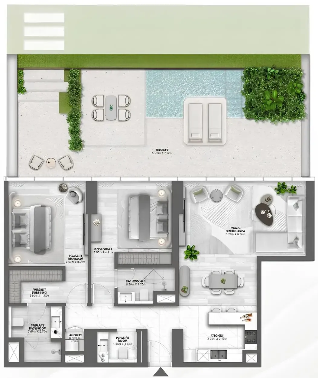Passo by Beyond 2 bed floor plan, 2,268 sqft